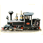 Staurt 2-4-4 live steam locomotive