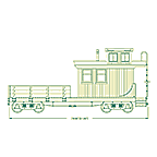 Wood Work Caboose Thumbnail Drawing