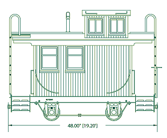 Bobber Caboose Drawing