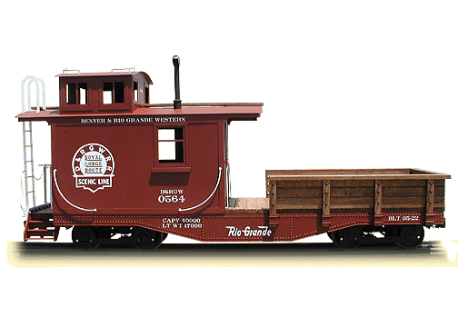 Hartland Locomotive Works Mini Flat Car With Stakes G Scale Model Trains 