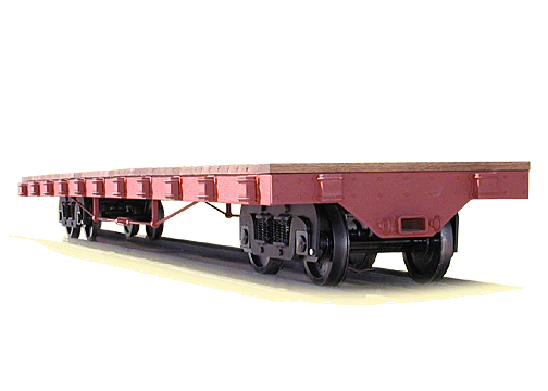 Narrow gauge wood side flat car