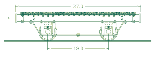 Flat Car Line Drawing