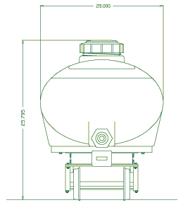 Spray Car Drawing end View