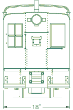 JC-1000 Box Cab End View Drawing