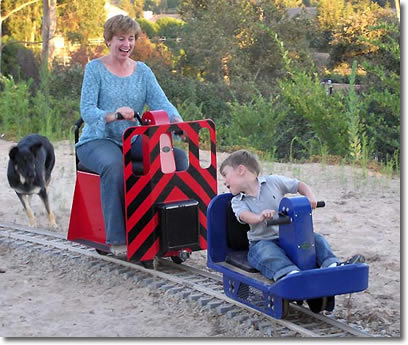 Hand Cranked Speeder for Family Enjoyment