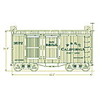 D&RGW 1887 Ventilated Box Car