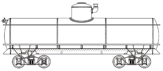 Gramps UTLX Tank Car Drawing